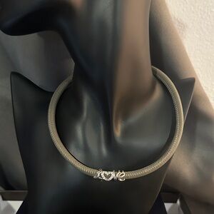 Brighton Collar with Silver Love Slider